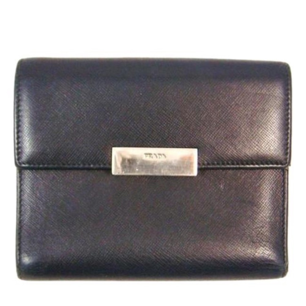 Authentic Prada Saffiano Leather Italian Wallet